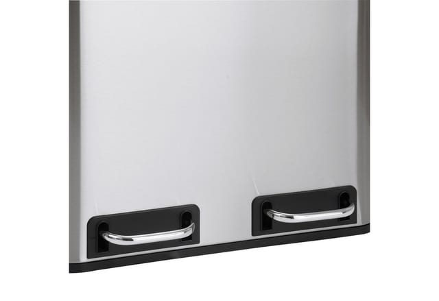 Svita TM2X15 Mülleimer 30 Mülltrennsystem Abfalleimer Mit Fächern Silber