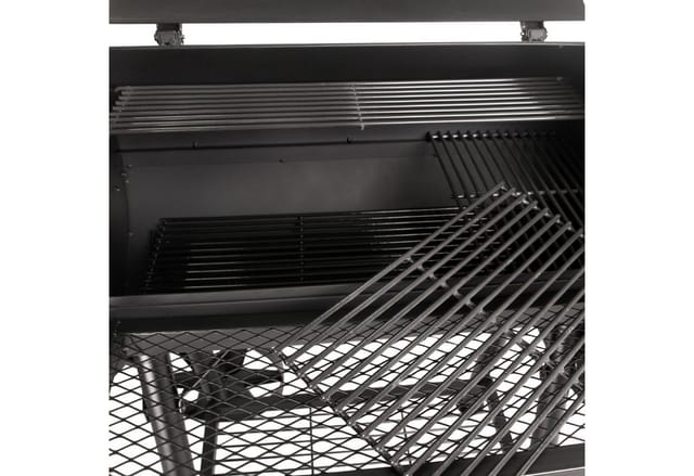 Taino Yuma Massiver Smoker BBQ Grillwagen Holzkohle Grill 90KG 3,5mm Offset