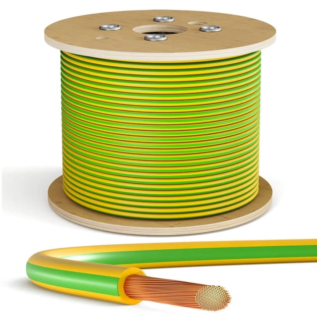 hb-digital 300m Verdrahtungsleitung 10mm2 H07V-K Erdungskabel 10mm² Flexibel für PV Anlagen
