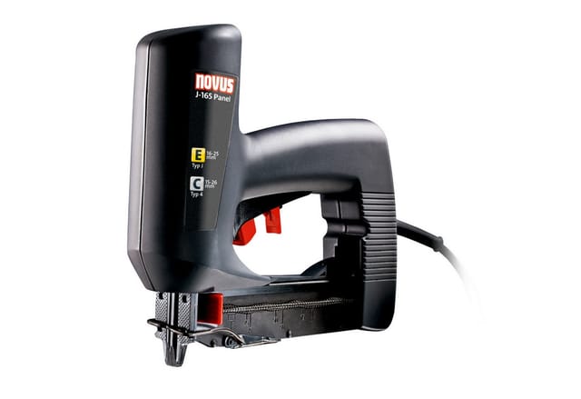 Novus Tools Elektrotacker J-165 Panel Premium-Tacker für Profilholzkrallen & Zierleisten 031-0324
