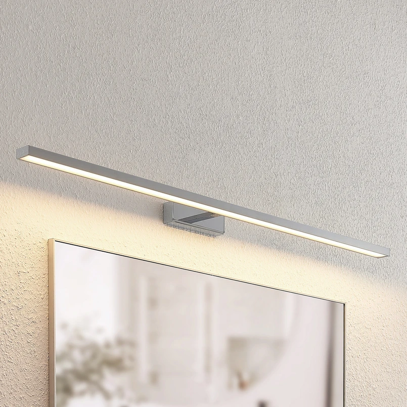 [gebraucht] B-ware Lindby Spiegelleuchte Badlampe Led Leuchte Jukka Chrom 120 Cm Ip44 Metall510