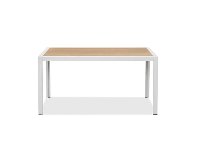 MeXo Garten Essgruppe aus Aluminium für 4 Personen Weiß