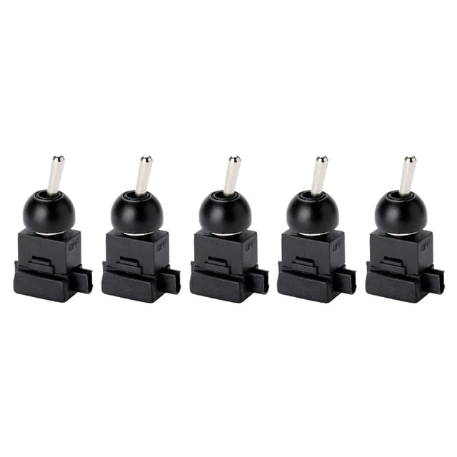 Orion Lightstyle Einbau-Kippschalter Schwarz 5 Stück