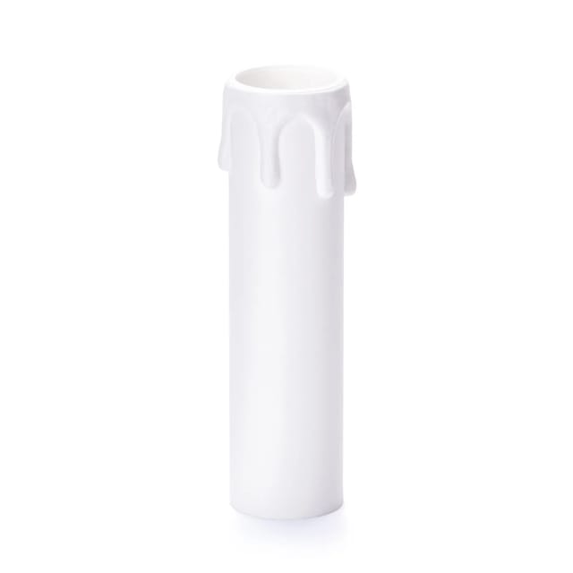 Orion Lightstyle Kerzenhülse mit Tropfen E14 26 mm x 100 mm Weiß