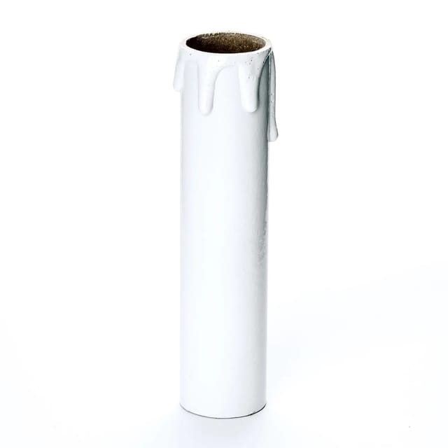 Orion Lightstyle Kerzenhülse mit Tropfen E14 26 mm x 115 mm Weiß
