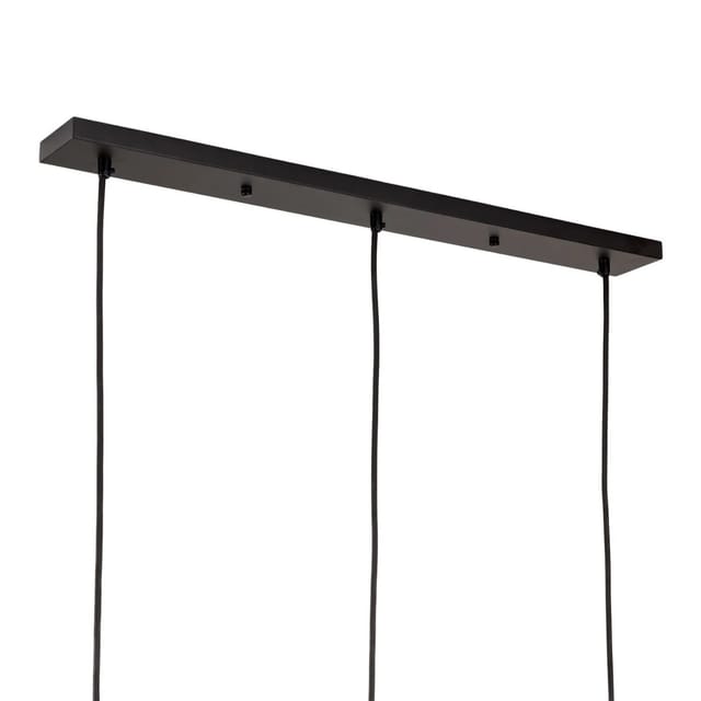 Orion Lightstyle Deckenbaldachin 3 Auslässe Schwarz 70 cm x 8 cm
