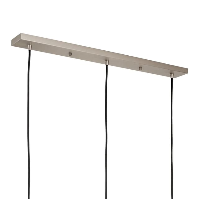 Orion Lightstyle Deckenbaldachin 3 Auslässe Silber 70 cm x 8 cm