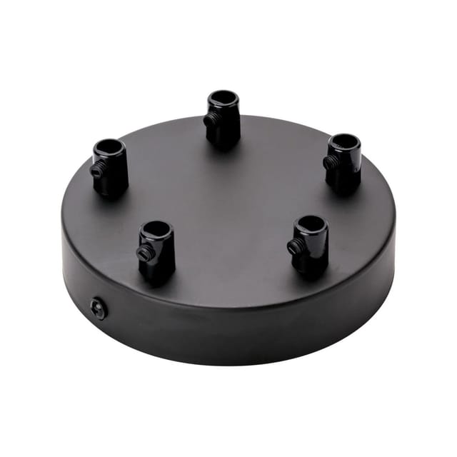 Orion Lightstyle Deckenbaldachin 5 Auslässe Schwarz Ø 120 mm