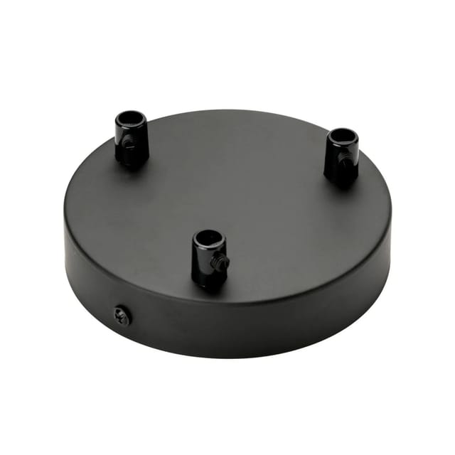 Orion Lightstyle Deckenbaldachin 3 Auslässe Schwarz Ø 120 mm