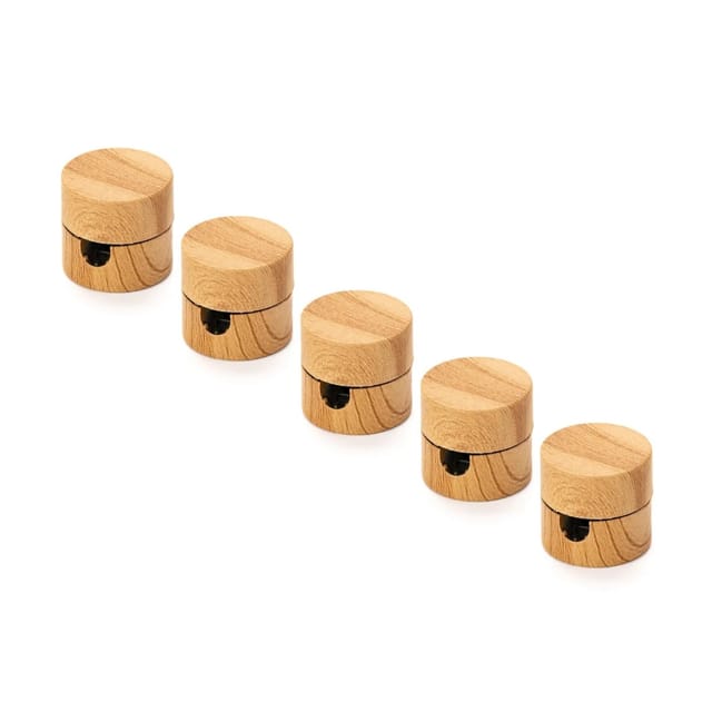 Orion Lightstyle Kabelhalter Kunststoff Holz 5 Stück