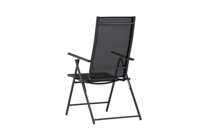 ebuy24 Levanzo Gartenstuhl Positionsliege Schwarz