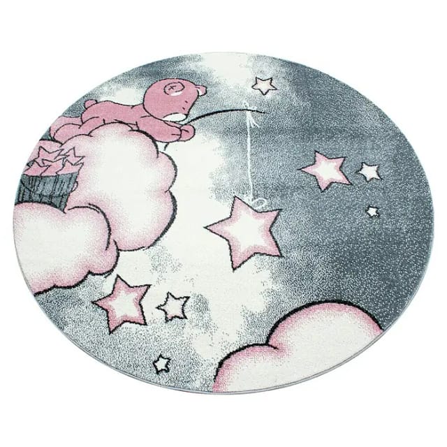 Ayyildiz Kinderteppich Kids 580 Pink 160 cm Rund