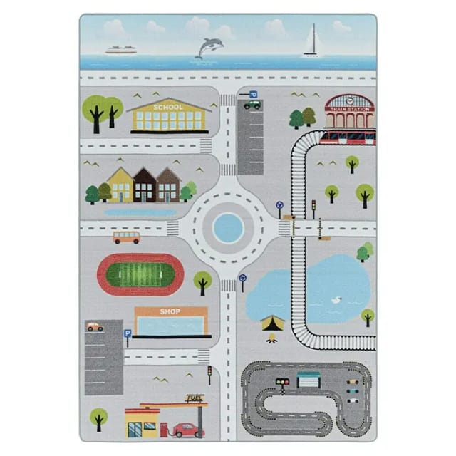 Ayyildiz Kinderteppich Play 2902 Grau 100 cm x 150 cm
