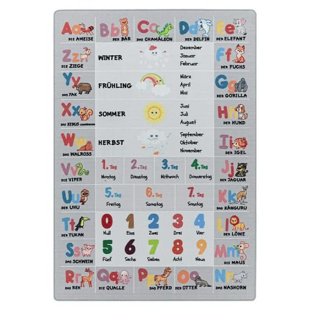 Ayyildiz Kinderteppich Play 2904 Grau 80 cm x 120 cm