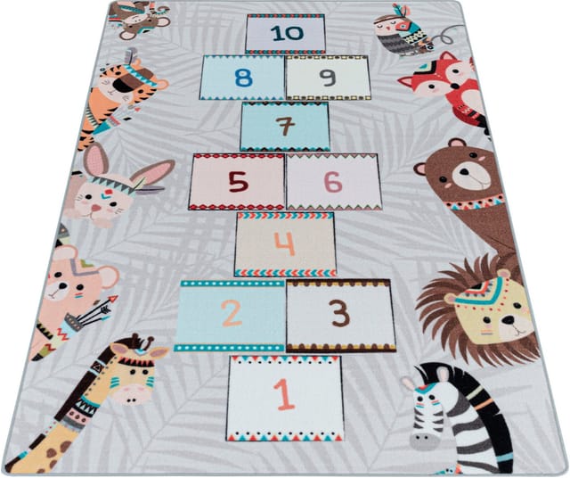 Ayyildiz Kinderteppich Play 2903 Grau 140 cm x 200 cm