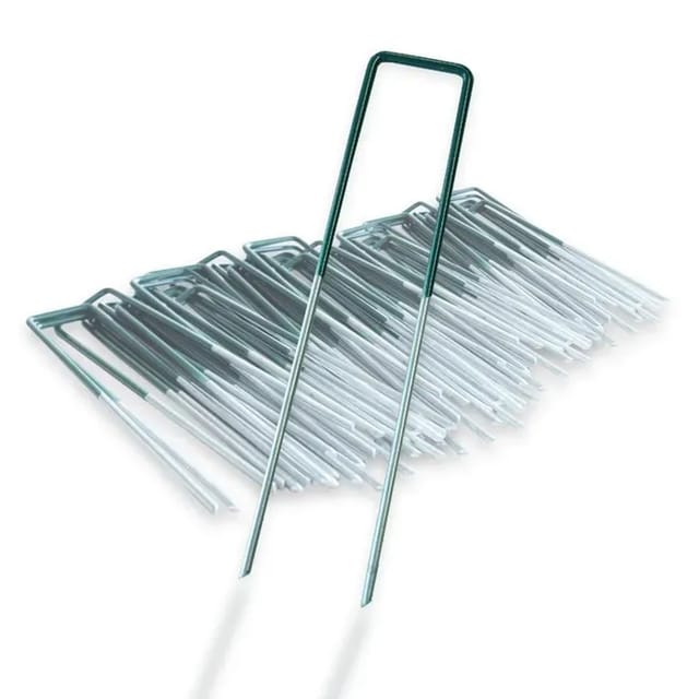 KARAT Erdanker 3 x 15 cm Rostfrei für Kunstrasen Vlies Gewächshäuser 300 Stück