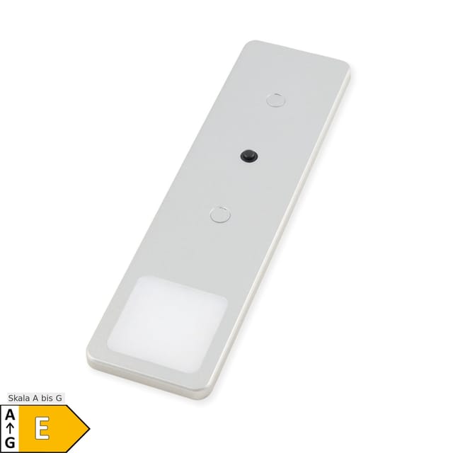 kalb LED Unterbauleuchte Solid2 Silbergrau Mechanischer Schalter 3W 1er Set Warmweiß