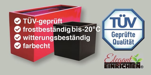 Elegant Einrichten Pflanzkübel Fiberglas Rechteckig 84x30x40cm Hochglanz-Avocado-Grün