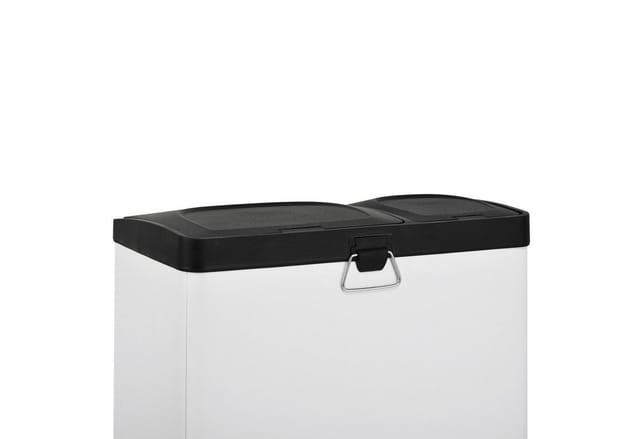 Svita TC2Combo35 Mülleimer 35 Liter 12+23l Treteimer Trennsystem Küche Weiß
