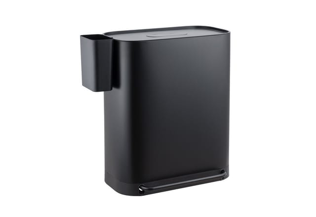 Svita MLT2X30 Mülleimer Treteimer 60l 2 Fächer Mit Deckel Schwarz
