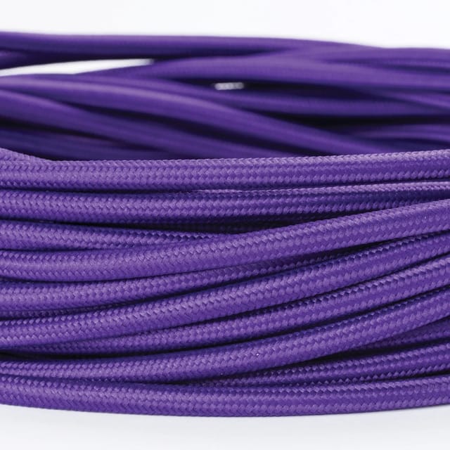 Orion Lightstyle Lampen Textilkabel 3 Adrig Violett Meterware