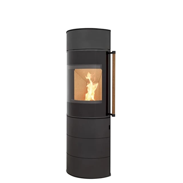 H&M Germany H&M Kaminofen Citro 2.0 L Schwarz Hoher Feuerraum