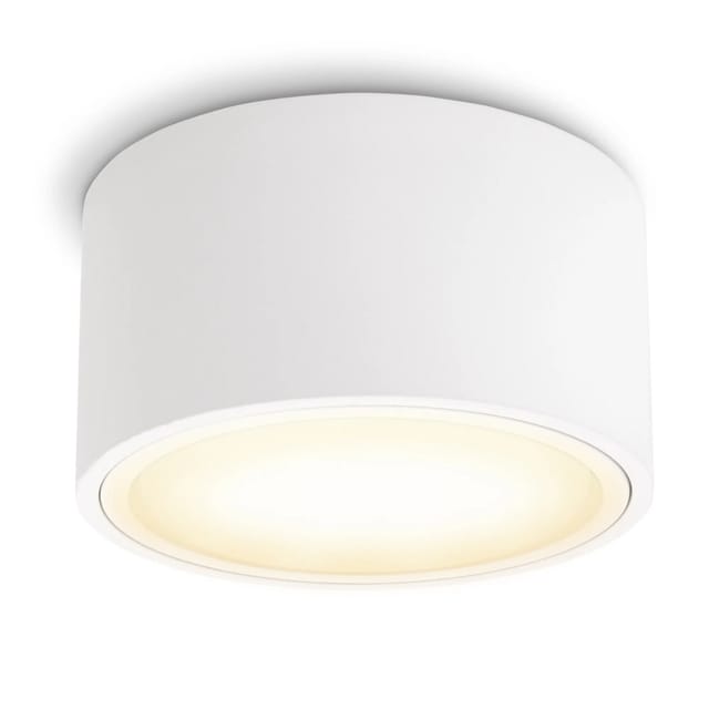 SSC-LUXon Celi-X LED Aufbauspot Dimmbar Weiß Flach Rund mit GX53 6W Warmweiß