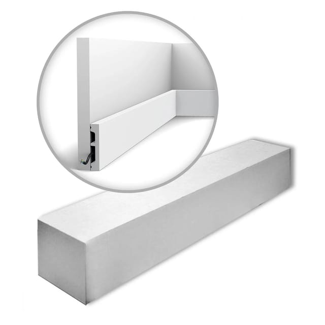 ORAC DECOR SX157-RAL9003-Box AXXENT Sockelleisten 1 Karton 39 Wandleisten 78 m Weiß