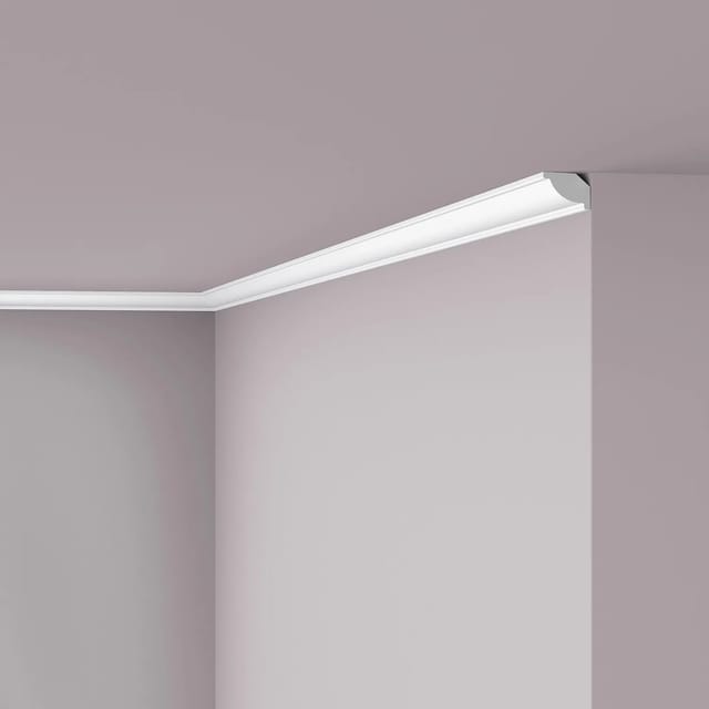 NOEL & MARQUET NMC WT7 WALLSTYL Eckleiste Zierleiste Sockelleiste 2 m 200 cm x 2,2 cm x 1,6 cm Weiß