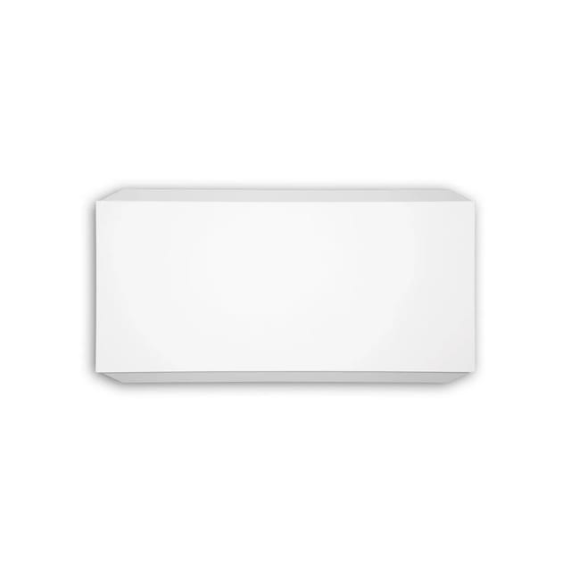 PROFHOME 486001 Bosse Fassaden Element Zierelement Außenstuck, 55,5 cm x 4,2 cm x 29 cm Weiß