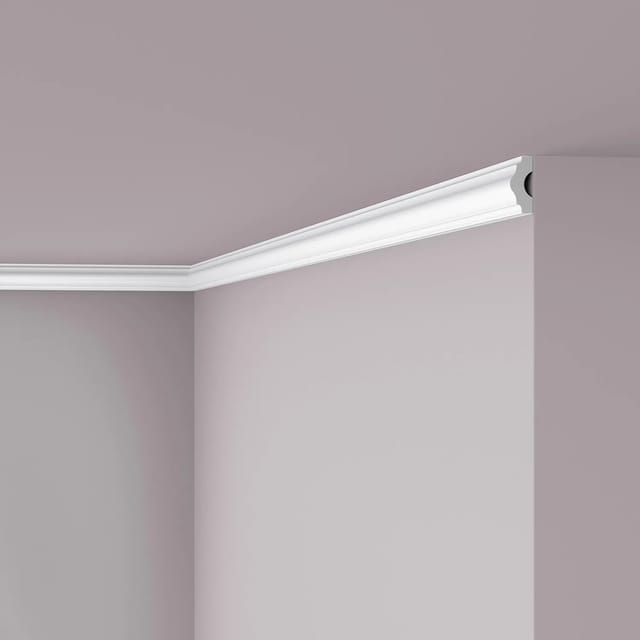 NOEL & MARQUET NMC I NOMASTYL Eckleiste Zierleiste Stuckleiste 2 m 200 cm x 1,6 cm x 3,8 cm Weiß