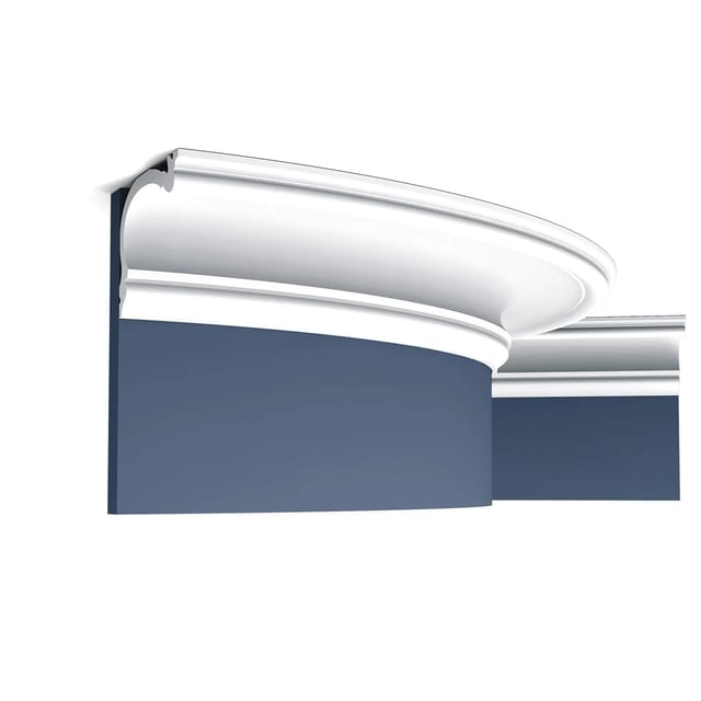 ORAC DECOR C341F HERITAGE M LUXXUS Stuck Flexible Zierleiste Wandleiste 2m 200 cm x 8,8 cm x 12,2 cm Weiß