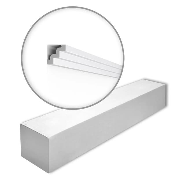 NOEL & MARQUET NMC ST3-Box-10 NOMASTYL Eckleisten 1 Karton Set mit 10 Stuckleisten 20 m Weiß
