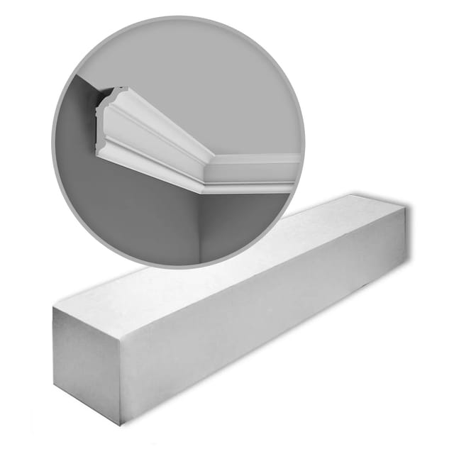 ORAC DECOR CX176-Box AXXENT Eckleisten 1 Karton Set mit 24 Zierleisten 48 m Weiß
