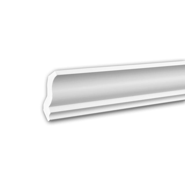 PROFHOME 150105F Flexible Eckleiste Stuckleiste aus Flexiblem Polyurethan 2 m 200 cm x 6,3 cm x 6 cm Weiß