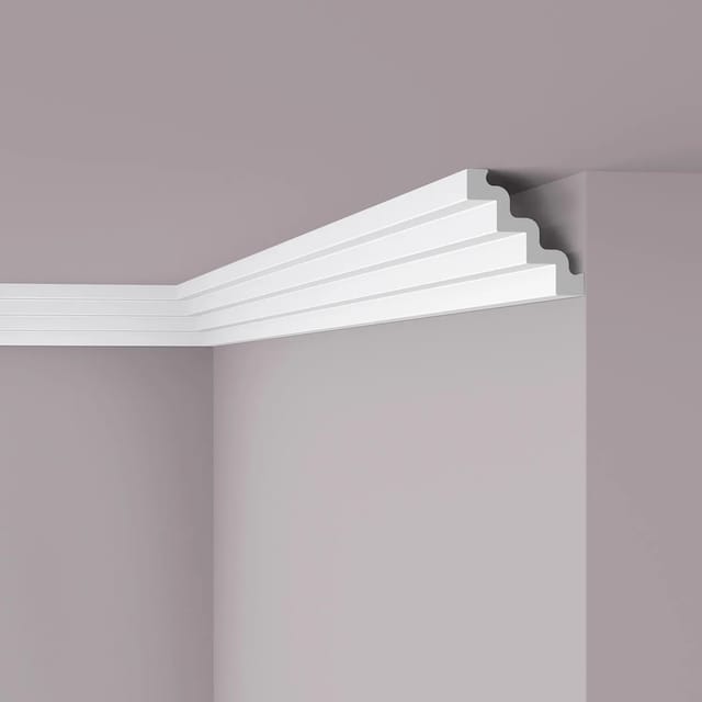 NOEL & MARQUET NMC ST4 NOMASTYL Eckleiste Zierleiste Stuckleiste 2 m 200 cm x 13 cm x 13 cm Weiß