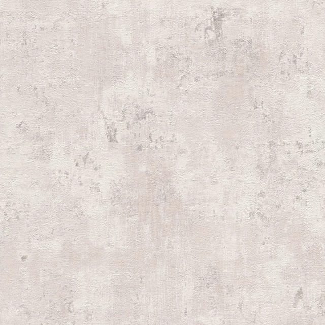 PROFHOME 396706-GU Spachtel Putz Tapete Struktur Weiß Grau Silber 0,53 m x 10,05 m 5,33 m2 Weiß
