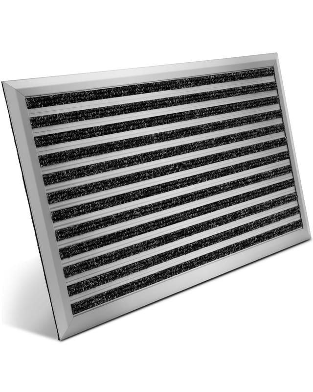 Bomoe AluGant D Alu-Fußmatte 50x80cm Silber