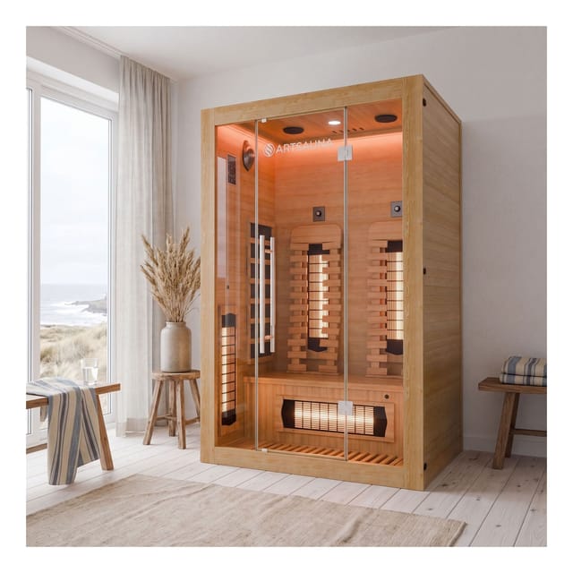 Artsauna Infrarotkabine Kiruna130 Premium mit Dual Technologie