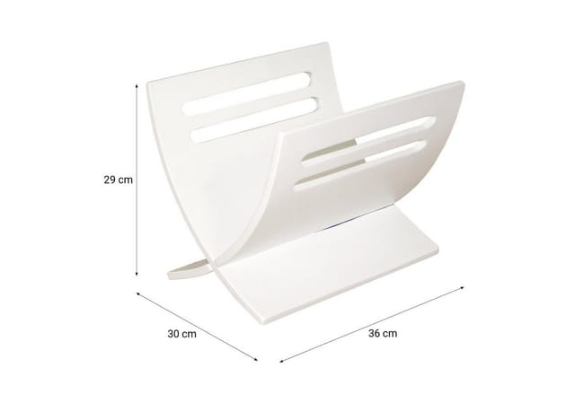 Homestyle4u Zeitungsständer Magazinhalter Holz Weiß
