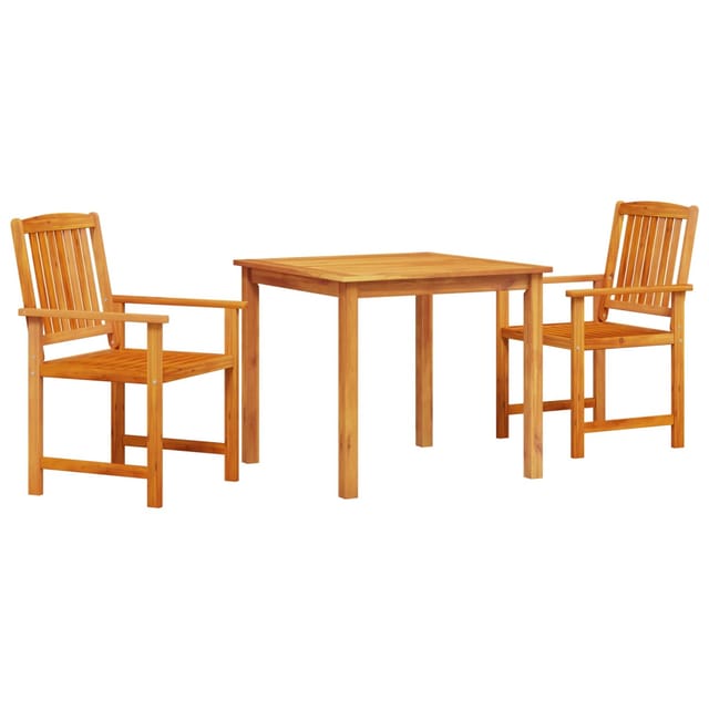vidaXL 3-tlg Garten-Essgruppe Massivholz Akazie 3375682
