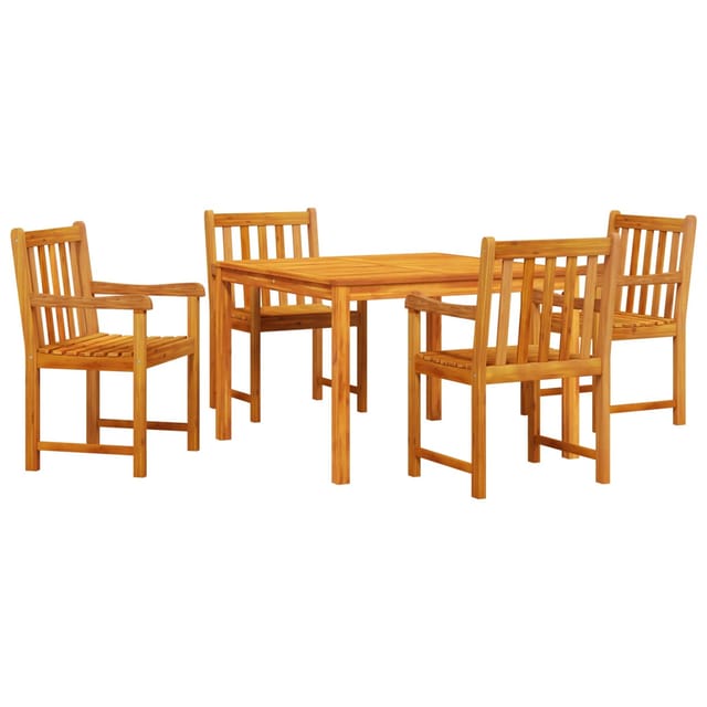 vidaXL 5-tlg Garten-Essgruppe Massivholz Akazie 3375646