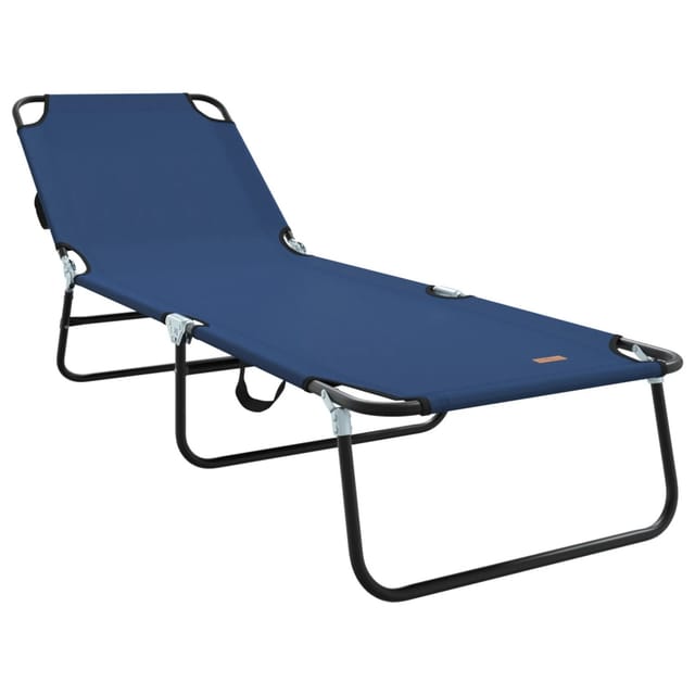 vidaXL Klappliege Tragbar Blau 600D Oxford-Gewebe 42003140