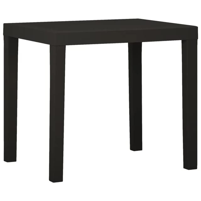 vidaXL Gartentisch Anthrazit 79x65x72 cm Kunststoff 315845