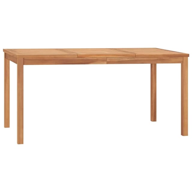 vidaXL Garten-Esstisch 160x80x77 cm Massivholz Teak 315620