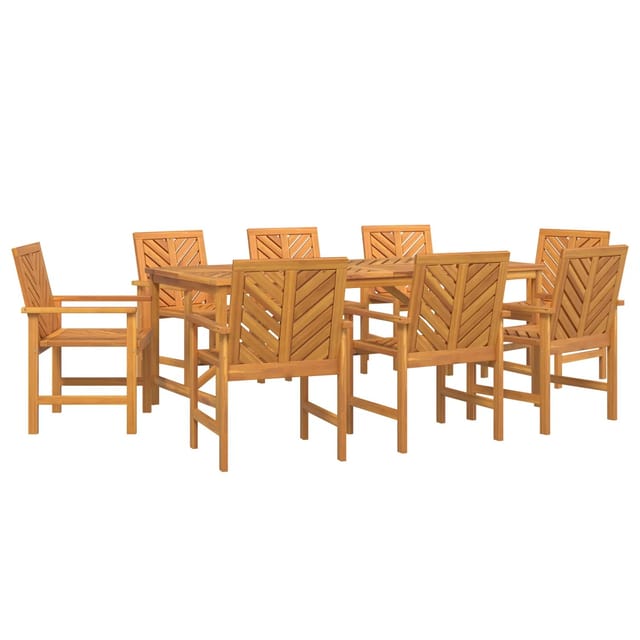 vidaXL 7-Teiliges Garten Essset Massivholz Akazie 3154117