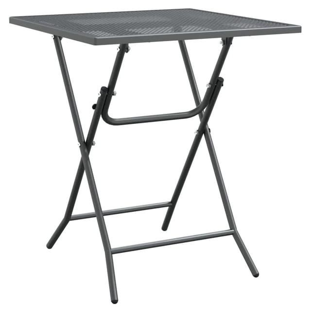 vidaXL Gartentisch 60x60x72 cm Streckmetall Anthrazit 317344