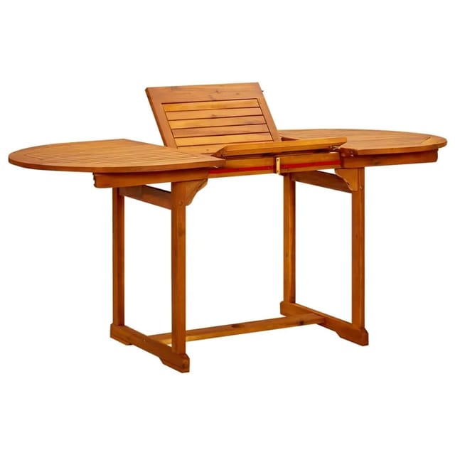 vidaXL Garten-Esstisch 120-170x80x75 cm Massivholz Akazie 316567
