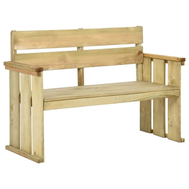vidaXL Gartenbank 121 cm Kiefernholz Imprägniert 318407