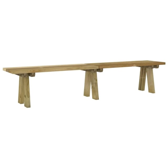 vidaXL Gartenbank 220 cm Massivholz Kiefer Imprägniert 318175